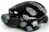 Polished Snowflake Obsidian Turtle - California #331606-1